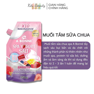 Muối tắm sữa chua tẩy tế bào chết A Bonne Spa Yogurt Salt trắng da 350g