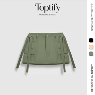 Quần váy túi hộp TOPTIFY chất liệu Kaki mềm dày dặn form chữ A Tequila Mini Skirt TQV09