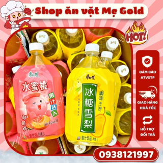 Nước lê trưng đường phèn, nước đào ép, trà hoa quả Kangshifu (chai 1000ml)