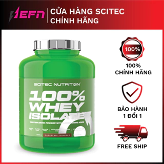 Whey Isolate Scitec Nutrition Sữa Tăng Cơ Cho Người Tập Gym Tinh Khiết - Scitec 100% Whey Isolate lọ 2000G