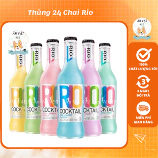 Thùng 24 Chai Rio Nước Trái Cây Lên Men - Ăn Vặt 492