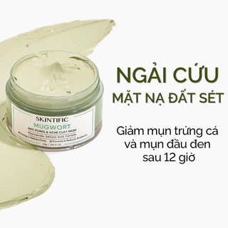 Mặt nạ đất sét ngải cứu giảm mụn & MẶT NẠ ĐẤT SÉT Mặt Nạ bùn MỤN Mặt Nạ Cấp ẩm Mặt Nạ Ngải Cứu 55g