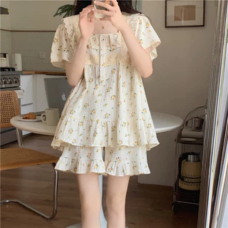 [ ORDER ] 𝑺𝒘𝒆𝒆𝒕𝒊𝒆𝒃𝒂𝒃𝒚 SET BỘ PIJAMA / VÁY XÔ MUSLIN HOA CÚC TIỂU THƯ CAO CẤP rẻ nhất shopee