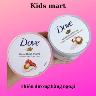 Tẩy da chết Body Dove [MẪU MỚI]Chăm Sóc Da Dưỡng Trắng Cấp Ẩm Hủ 225ml