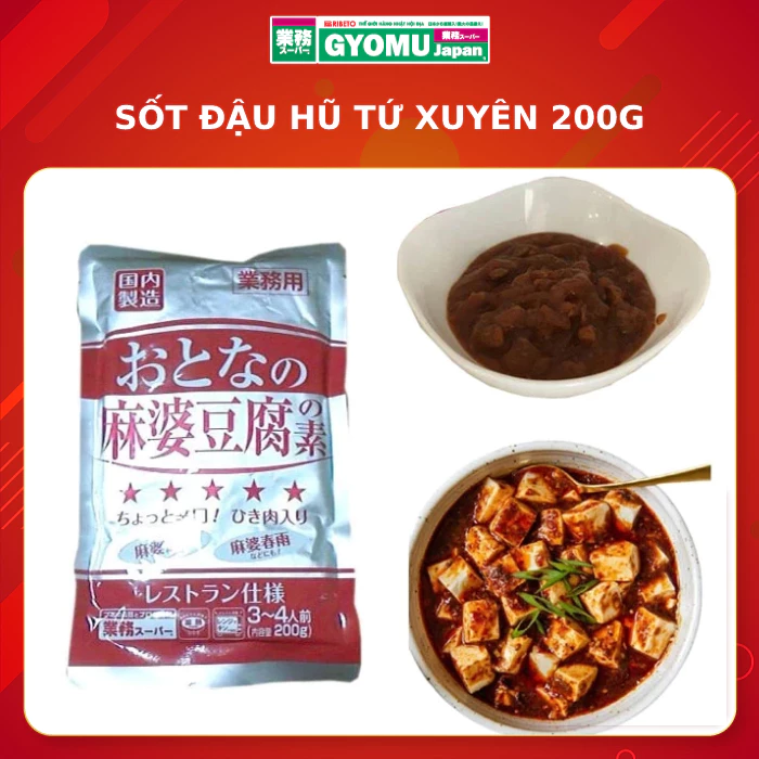 Nước sốt gia vị đậu hũ tứ xuyên 200g (túi 3 gói)