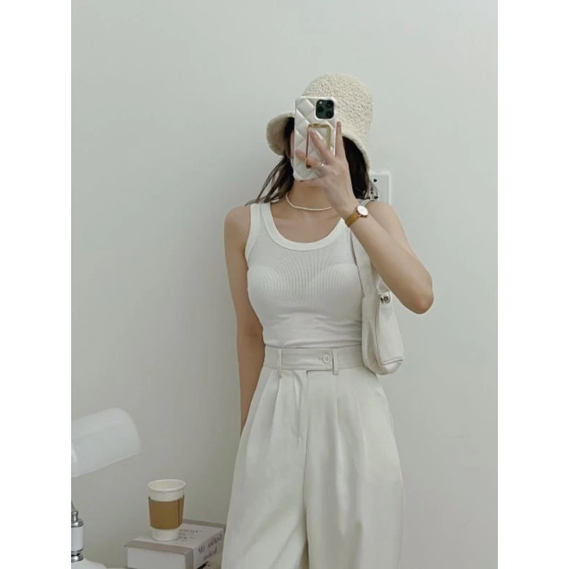 Áo ba lỗ tanktop thun tăm nữ chất co dãn