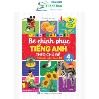 Sách - Bé Chinh Phục Tiếng Anh Theo Chủ Đề - Phiên bản âm thanh 4 tuổi +