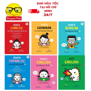 Sách - Quick - Nói Tiếng Trung , Nhật , Hàn , Anh Cấp Tốc ( Nhân Trí Việt ) - lẻ tùy chọn