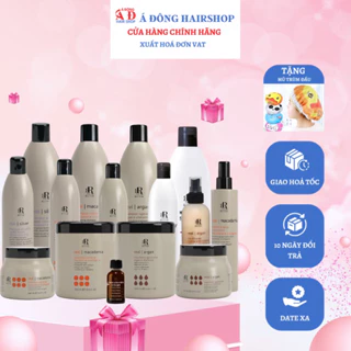 [+Mũ trùm] DẦU GỘI HẤP Ủ DƯỠNG TÓC RR LINE REAL MACADAMIA, ARGAN, SILVER, THERAPY ITALY