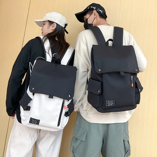 Balo đi học Hàn Quốc Ulzzang nắp gập nam nữ cặp sách đi học đi chơi du lịch thời trang Unisex BL 629