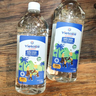 Dầu dừa tinh khiết organic Vietcoco 1000ml (1 Lit) - HÀNG CÓ SẴN