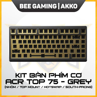 KIT bàn phím cơ AKKO ACR TOP 75 – Gray (Nhôm / Top mount / Hotswap / Mạch xuôi)