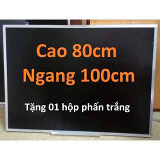 Bảng đen viết phấn 80 x 100cm tặng phấn