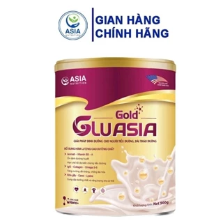 Sữa GluAsia Gold nguyên liệu nhập khẩu từ Mỹ, 900g, Date 2026 hỗ trợ tốt cho người tiểu đường