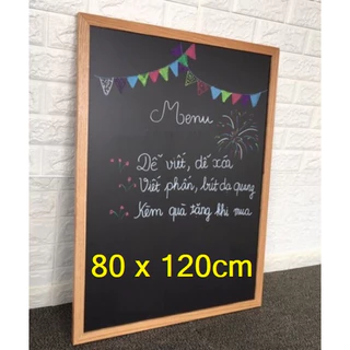 Bảng menu 2 mặt cao cấp 80 x 120cm - Tặng Phấn màu