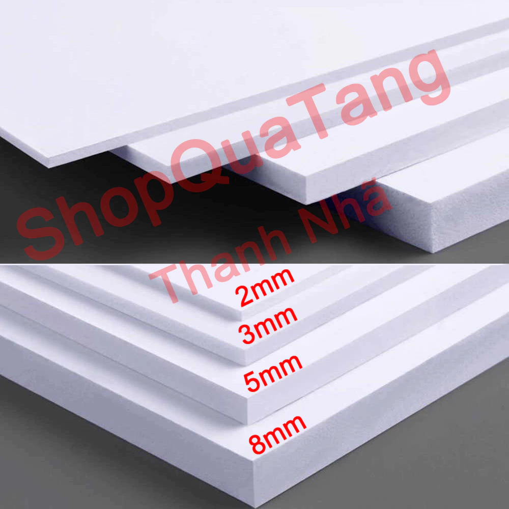 Tấm Formex , Bìa mô hình đủ size A5(15x21), A4(21x30cm), A3(30x42)  (2mm,3mm,5mm,8mm) làm mô hình, trang trí tiệc ...