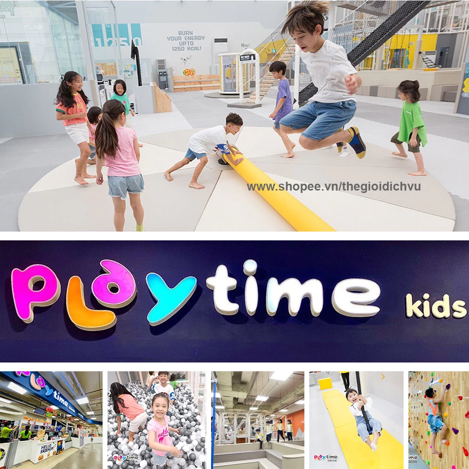 Toàn Quốc [E-Voucher] Playtime 1 Vé Vui chơi cho bé áp dụng trên Toàn Quốc - Không phụ thu