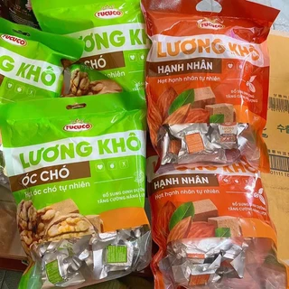 (Chính hãng, chất lượng) Túi 400g Lương khô hạt óc chó tự nhiên gồm nhiều viên nhỏ hút chân không