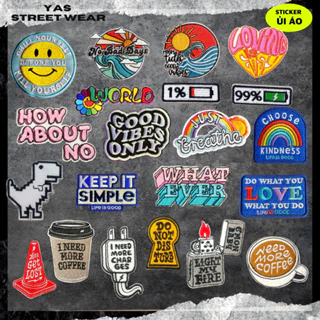 Sticker ủi áo cao cấp, miếng dán quần áo dùng làm Patch ủi, miếng vá quần áo, vá áo phao, trang trí BALO