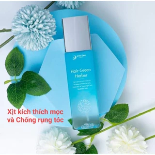 Xịt kích mọc tóc - giúp tóc mọc nhanh - ngăn ngừa tóc gãy rụng HAIR GREEN HERBER Quyên lara 120ml