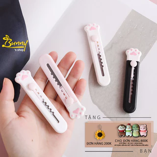 Dao rọc cắt giấy mini cute sticker hình đám mây, chân mèo ,hình thỏ dễ thương