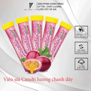 Viên sủi Cmulti Ích Nhân hương chanh dây- Tuýp 16 viên