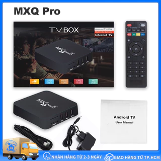 Android TV box MXQ PRO 4K Android:11. Đã cài sãn xem truyền hình trên 280 kênh YouTube VV Tặng pin+dây av