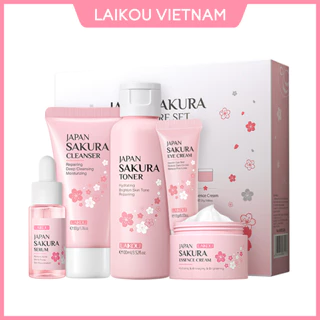 Bộ 5 sản phẩm chăm sóc da LAIKOU sakura Japan