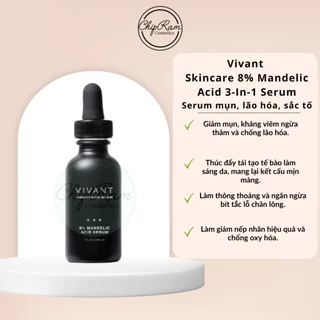 Tinh chất Vivant 8% Mandelic Acid 3in1 Serum 30ml