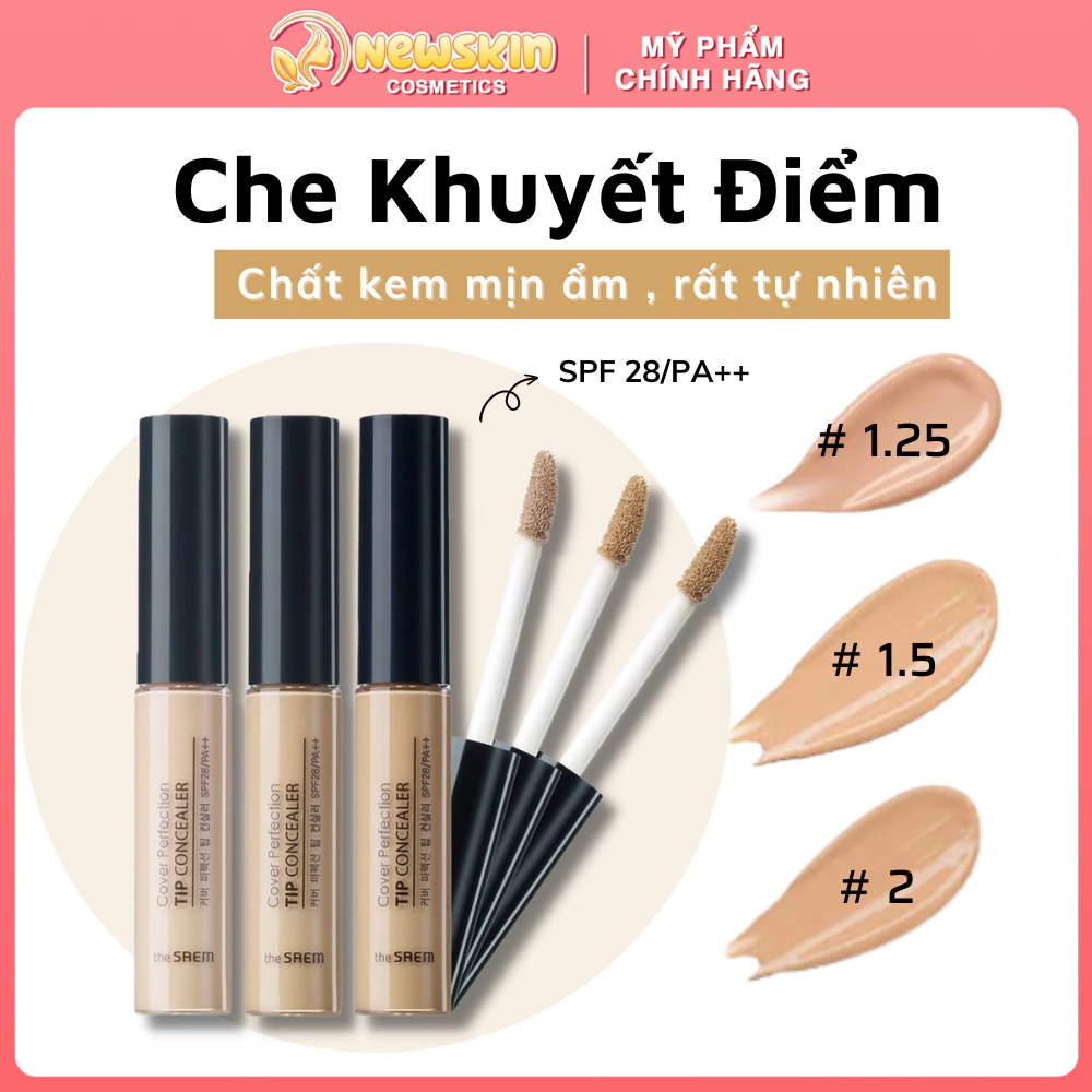 Che khuyết điểm The Saem Cover Perfection Tip Concealer 6.5g