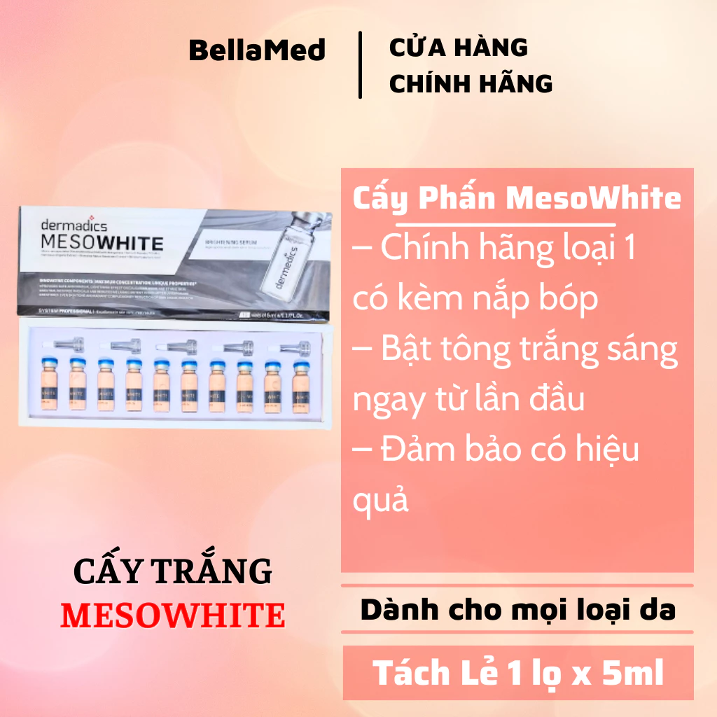 [Lẻ 1 ống] Serum Cấy Phấn Trắng Da Meso White Hàn Quốc