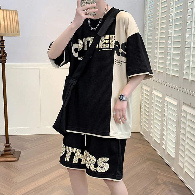 Bộ Quần Áo Nam Phối Layer Chất vải Tổ Ong Mềm Nhẹ Co Giãn Thoải Mái – MayLinh Shop, Set đồ nam, bộ đồ nam mặc nhà