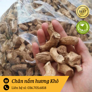 Chân nấm hương Khô, sạch dùng làm ruốc - loại 1