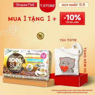 [CHÍNH HÃNG] Cà Phê Giảm Cân Idol Slim 3in1 Giảm Béo Nhanh Và Mạnh, Phù Hợp Mọi Loại Cơ Địa Chai Lỳ