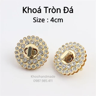 Khóa Tròn Đá  4CM Gắn Túi Xách