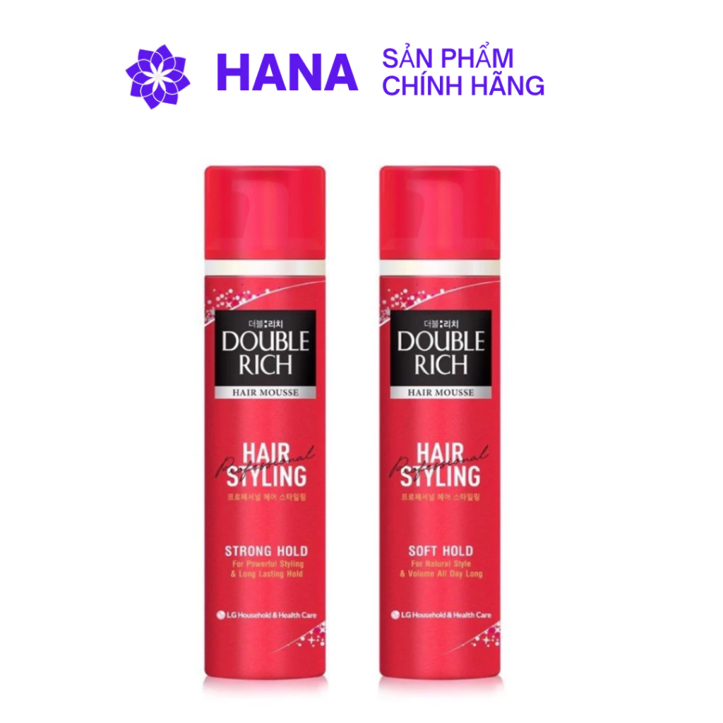 Mousse Tạo Kiểu Tóc Double Rich Hair Mousse 150ml