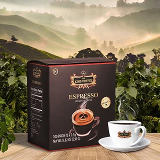 Cà phê hòa tan Espresso Hộp 100 gói King Coffee