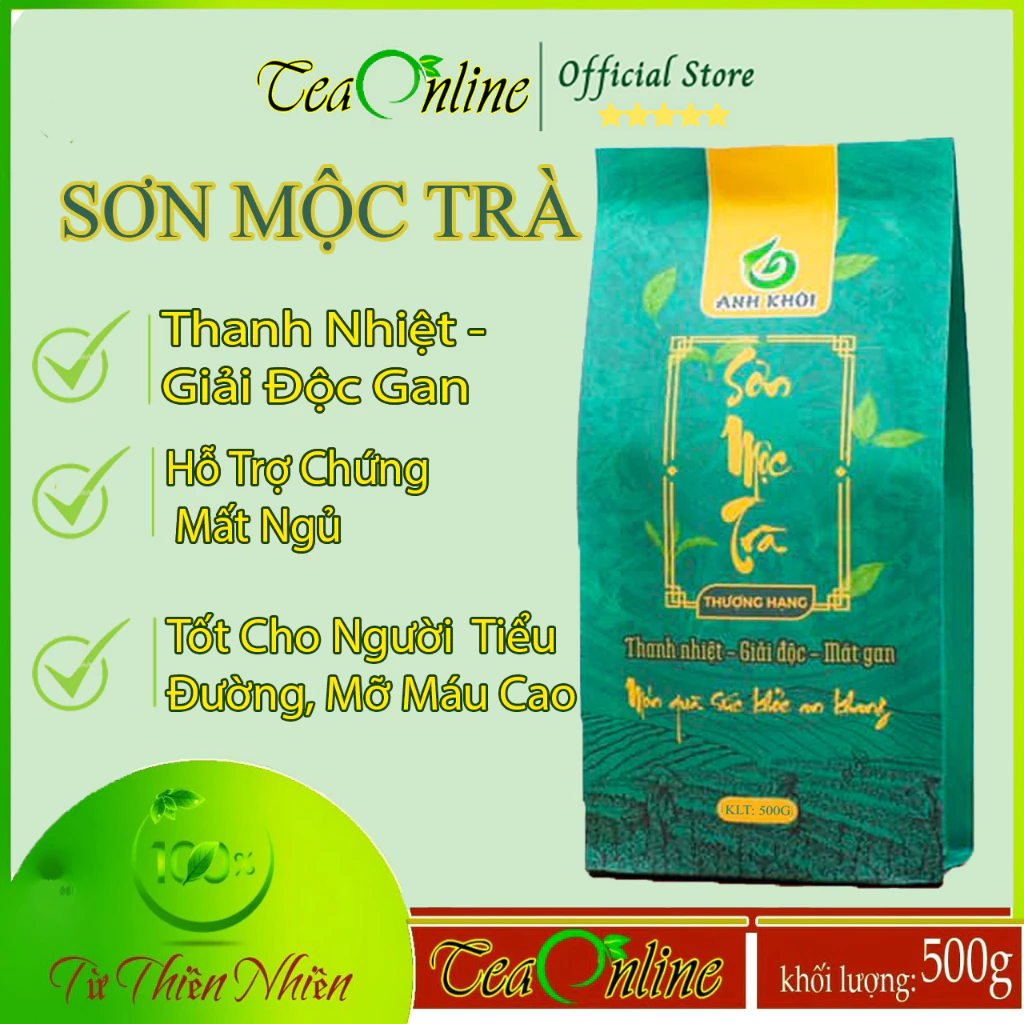 Trà Thảo Mộc, Sơn Mộc Trà 2 Gói 500gr Tặng 200gr, Thanh Nhiệt - Mát Gan - Đẹp Da