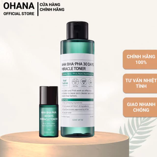 Nước Hoa Hồng Giảm Mụn Some By Mi AHA-BHA-PHA 30 Days Miracle Toner (6ml/30ml/150ml)