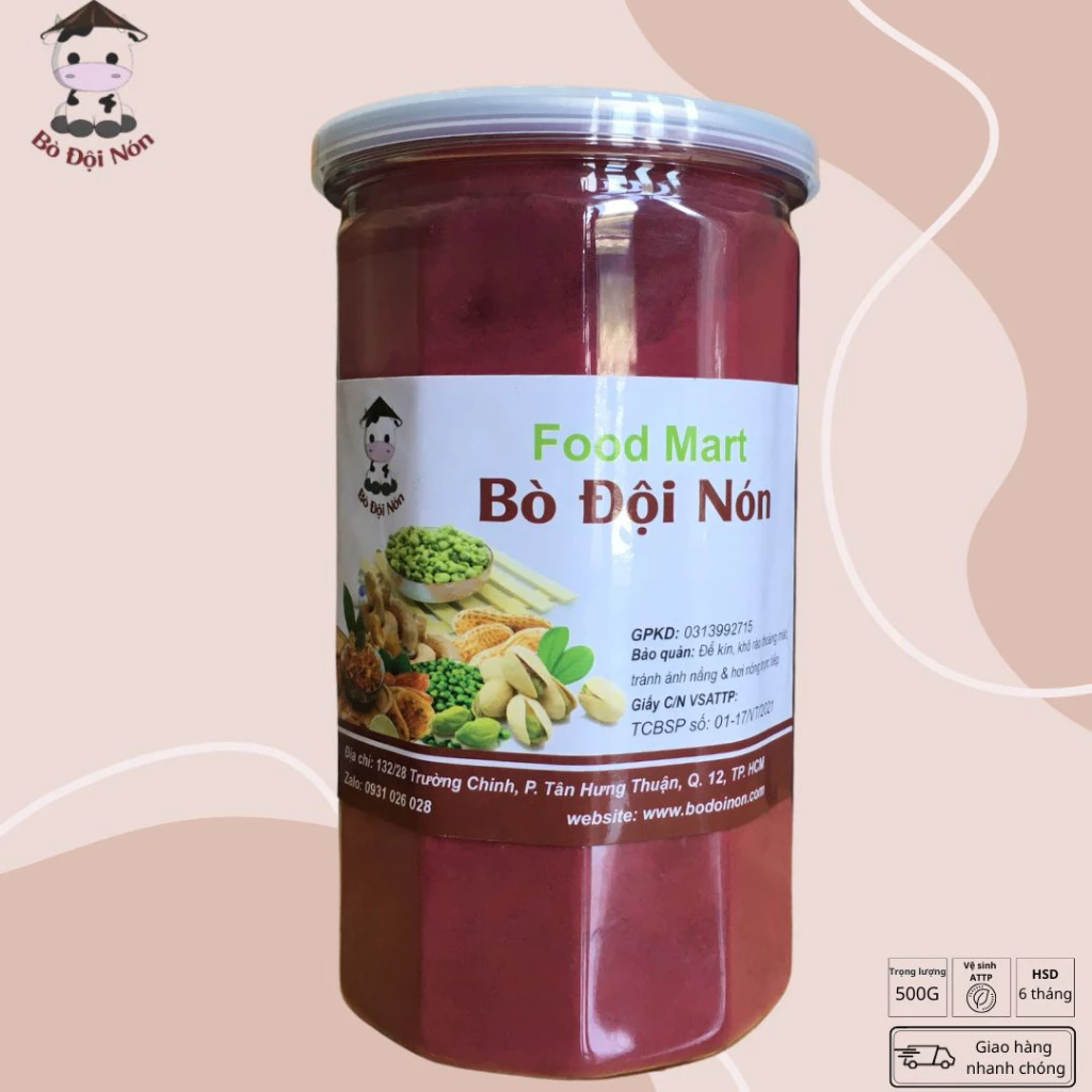 Bột Củ Dền Đỏ Nguyên Chất Sấy Lạnh | Bò Đội Nón Shop