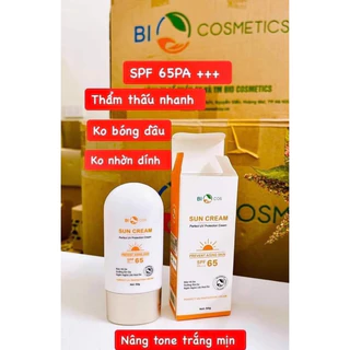 Kem Chống Nắng BioCos Sun Cream 50g - Dưỡng Ẩm, Ngăn Ngừa Lão Hoá