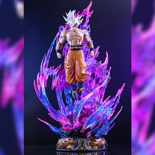 Mô hình, Figure Dragon Ball Son Goku - Ultra Instinct có 2 đầu thay thế cao siêu đẹp 38cm - Fullbox Toz Store