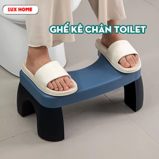 Ghế kê chân toilet, ghế để chân đi vệ sinh dày dặn tiện dụng cho người lớn và trẻ em chống táo bón