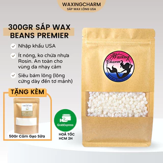 300GR SÁP WAX LÔNG, SÁP WAX NÓNG CAO CẤP PREMIER USA SIÊU BÁM LÔNG TẨY LÔNG