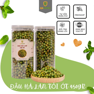 ĐẬU HÀ LAN TỎI ỚT_ GIÒN THƠM NGON - 450G  An Toàn Vệ Sinh Thực Phẩm