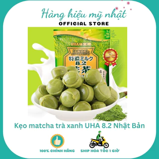 Kẹo sữa matcha trà xanh UHA Nhật Bản