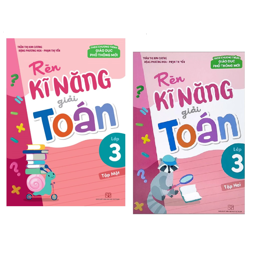 Sách : Combo 2 Cuốn Rèn Kĩ Năng Giải Toán Lớp 3 - Tập 1+ Tập 2