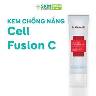 Kem chống nắng Cell Fusion C Toning Sunscreen 100 SPF50+/PA++++ nâng tông da+phụ kiện kem chống nắng