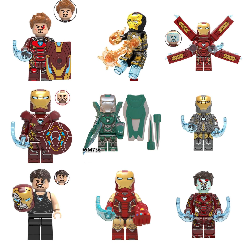 Đồ chơi lắp ráp minifigures mô hình Người Sắt Iron Man cho bé – The Avengers super hero block mini