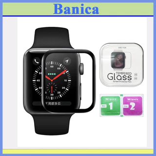 Cường Lực Apple Watch Size 38/40/42/44mm_ Nano Dẻo Bóng Full Màn Series 1/2/3/4/5/6 Full Bo Cạnh, BaNiCa